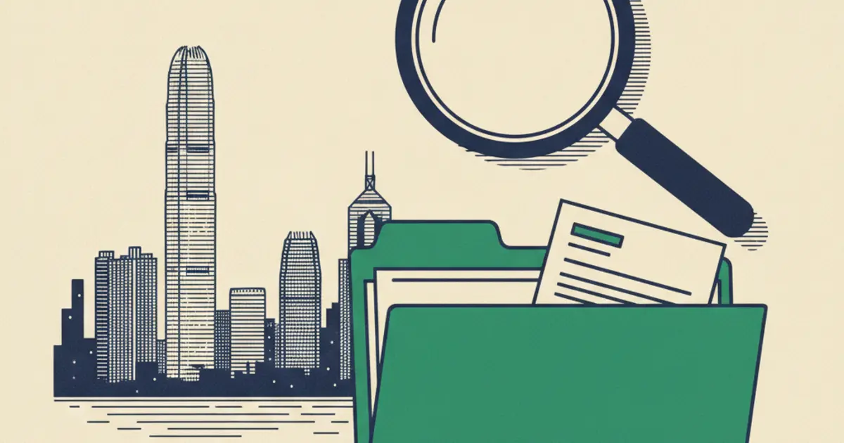 Illustration representing the Hong Kong Knowledge Base profile used for passport document verification by UK officials