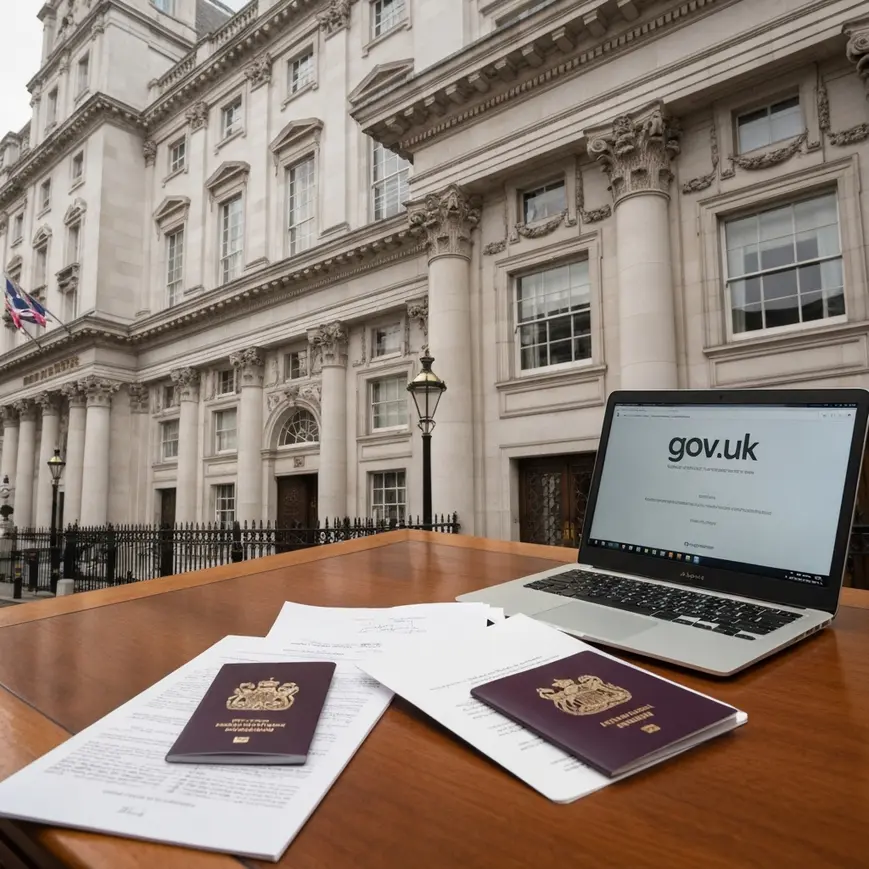 UK Home Office building in Westminster alongside immigration rules documents representing the archive period 18 December 2024 to 1 January 2025