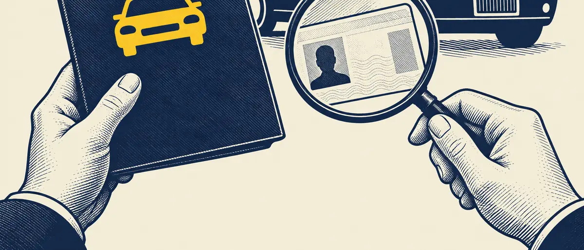 Illustration representing right to work checks for taxi and private hire licensing authorities in the UK