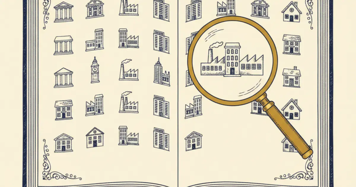 Illustration of a ledger representing the register of licensed sponsors for workers in the UK immigration system