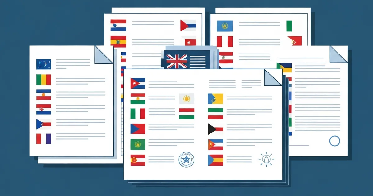 Service Supplier visa eligible trade agreements and sectors illustrated with globe and document symbols.