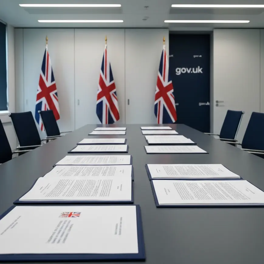 Migration Advisory Committee Temporary Shortage List Stage 2 report documents on a formal government office desk in London
