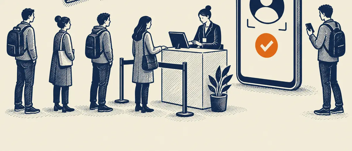 Illustration representing UK eVisa UKVI account creation statistics and digital immigration status